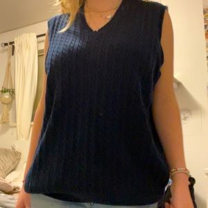 Eddie Bauer Blue Sweater vest